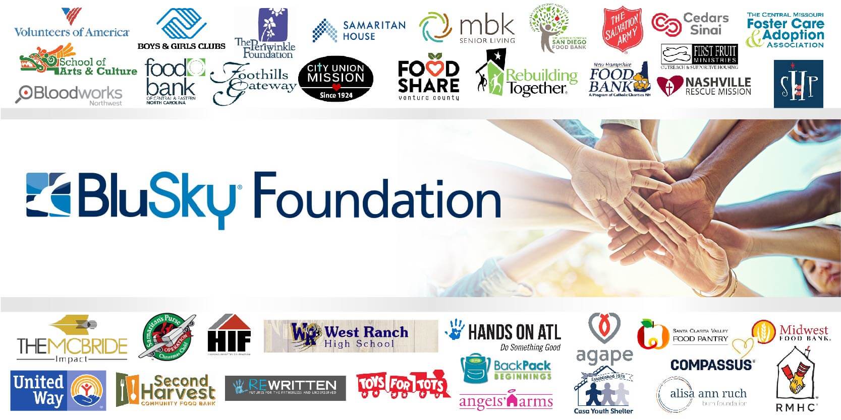 BluSky Foundation supports more than 60 charities nationwide with over $661,000 in 2021