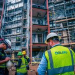 BluSky staff on-site of apartment restoration