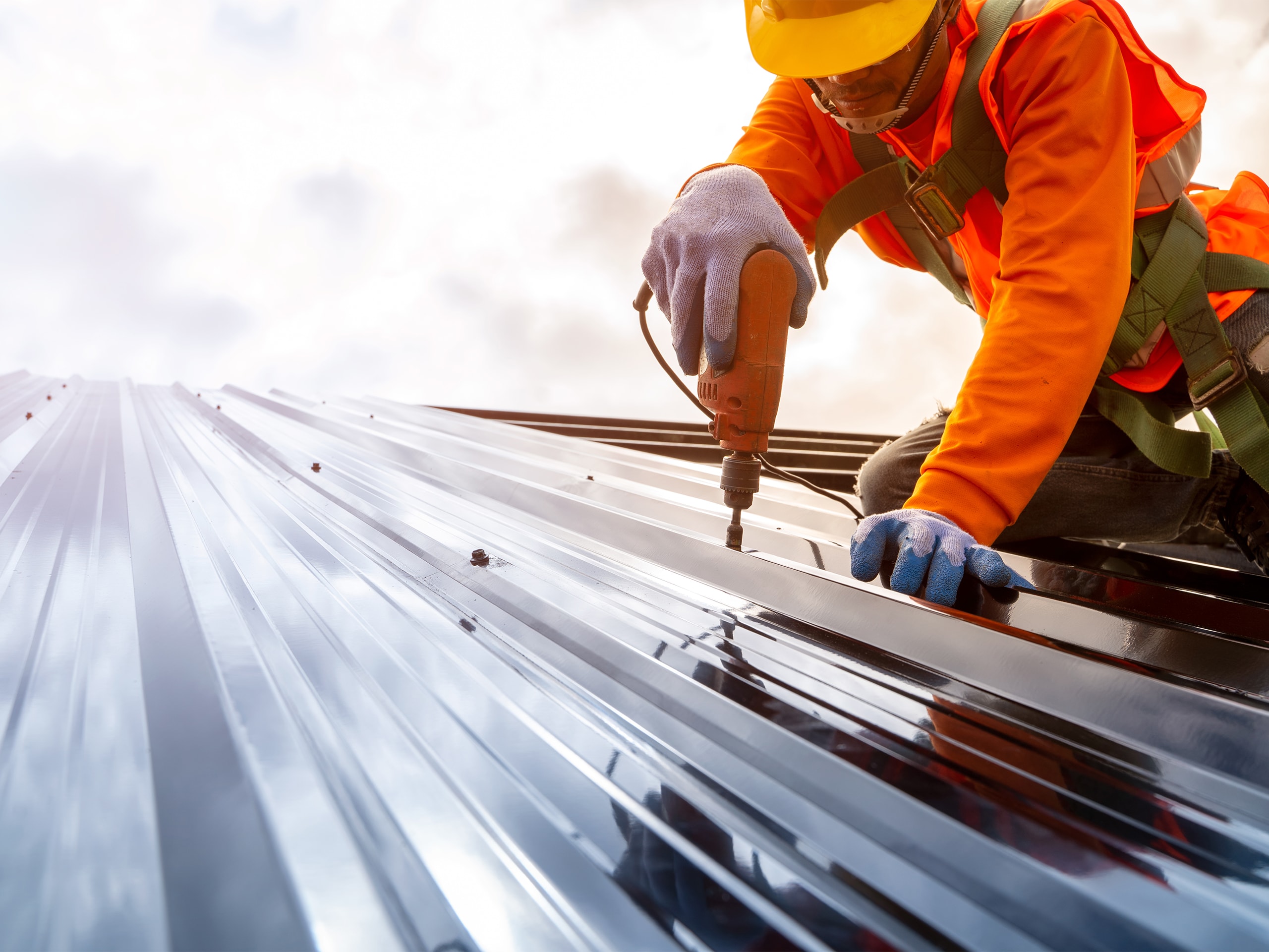 gentleman working on commercial roof