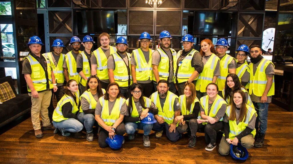 BluSky team smiling for portrait