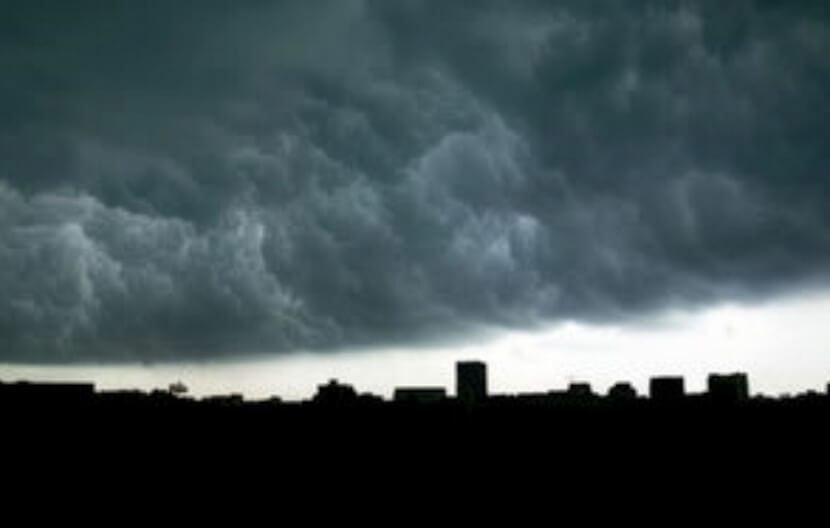 hail storm over Wheatridge, CO