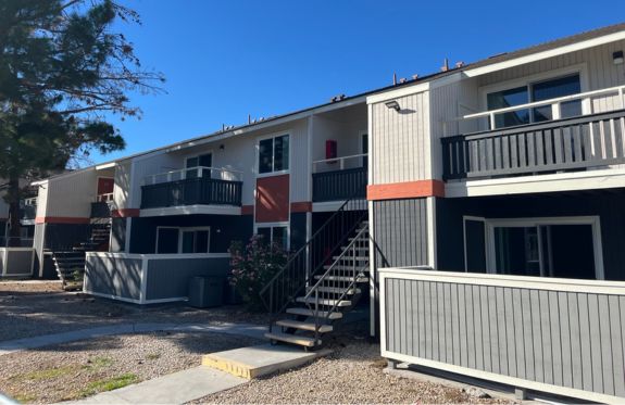 outside of apartment complex