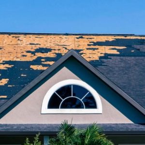 roof of home with mising tiles
