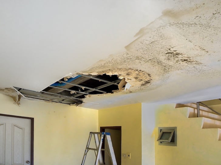 water damage house south bend